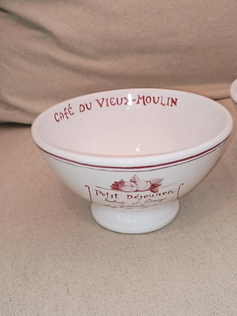 William Sonoma Vintage Retired Petit Dejeuner Breakfast Bowls Set Of Two